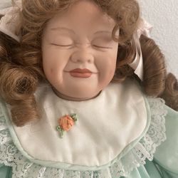 Hand Painted Porcelain Doll