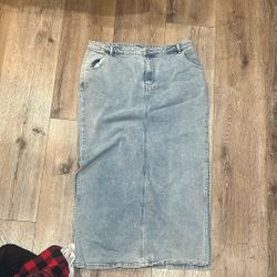 Jean Maxi Skirt