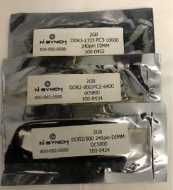 DDR2/800 240 Pin DIMM DC5800 2GB Ram Chip - Sealed Packages