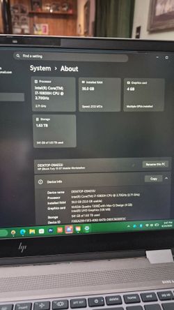 Zbook g7 laptop