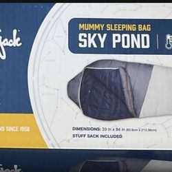 New In Box Slumber Jack Sleeping Bag For Camping Or Backpacking 