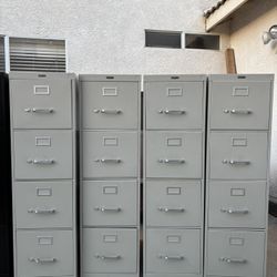 4 DRAWERS FILING METAL CABINETS