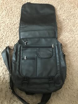 Leather backpack