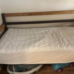 Twin Bed Frame And Mattress With Cover 