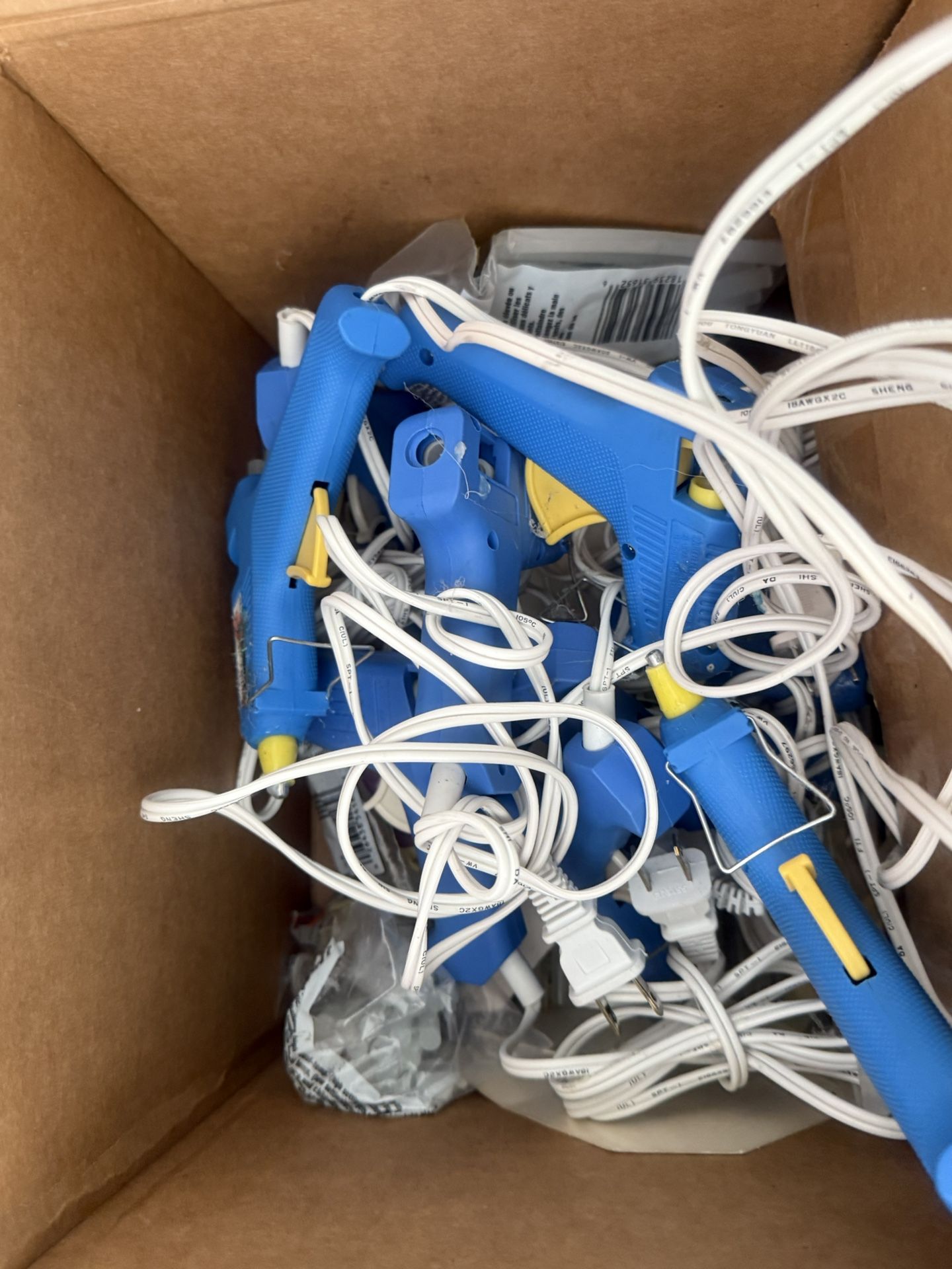 Lot Of 9 Glue Guns And Boxes Of Glue Sticks