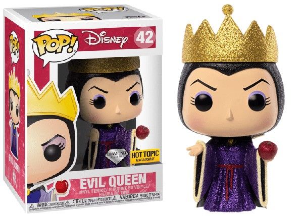 NEW Funko POP! Evil Queen 42 DIAMOND GLITTER Disney Snow White Hot Topic Exclusive