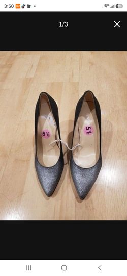 Nine West Glitter Pointed-Toe Heels Size 5.5