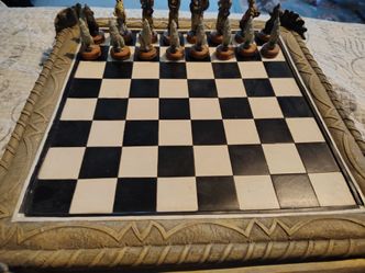 Native American Motif Chess Set