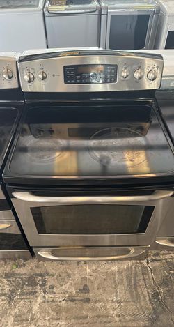 GE Glass Top Stove Stainless Steel With Self cleaning
