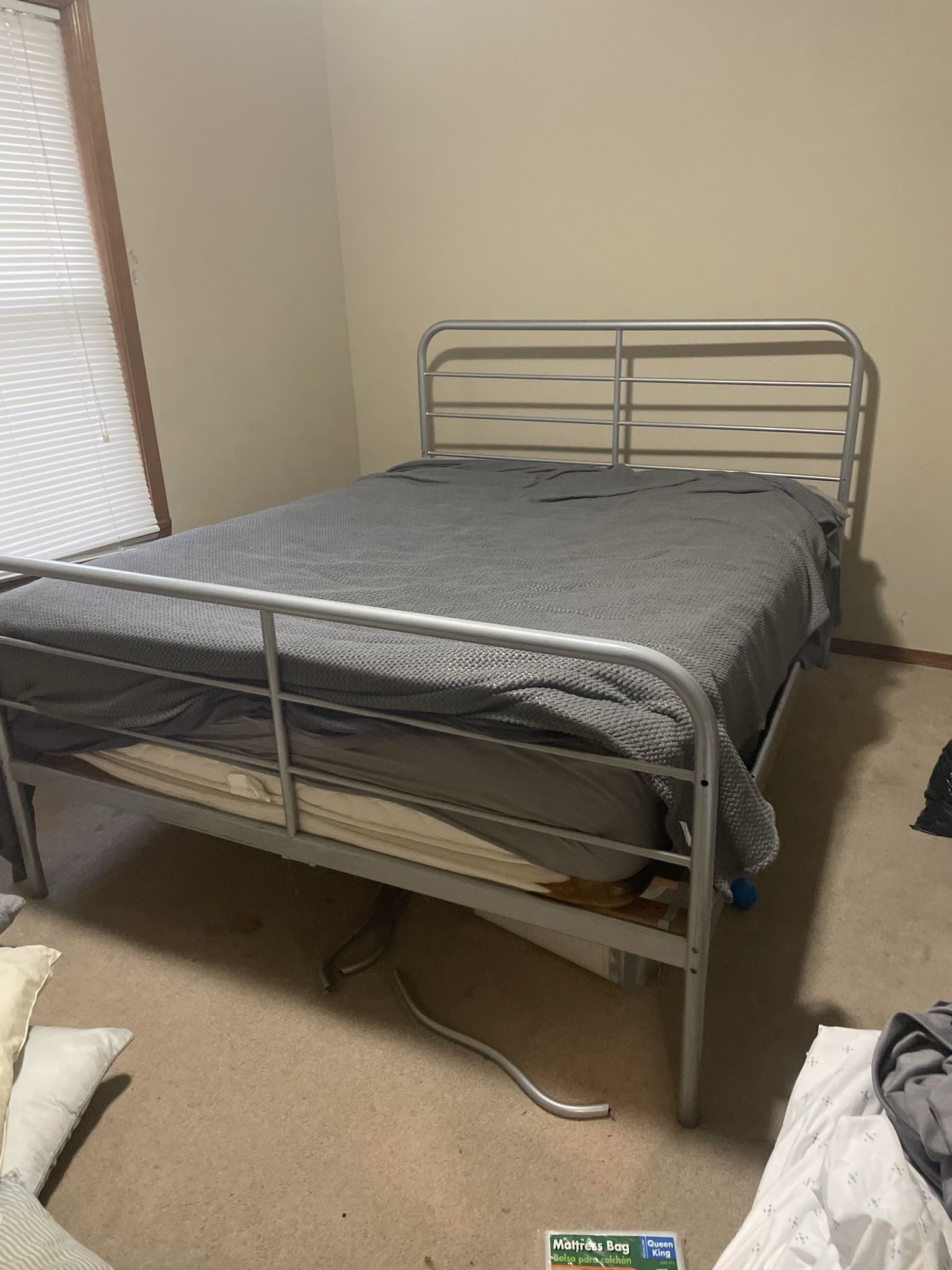 Queen Bed frame With Mattress