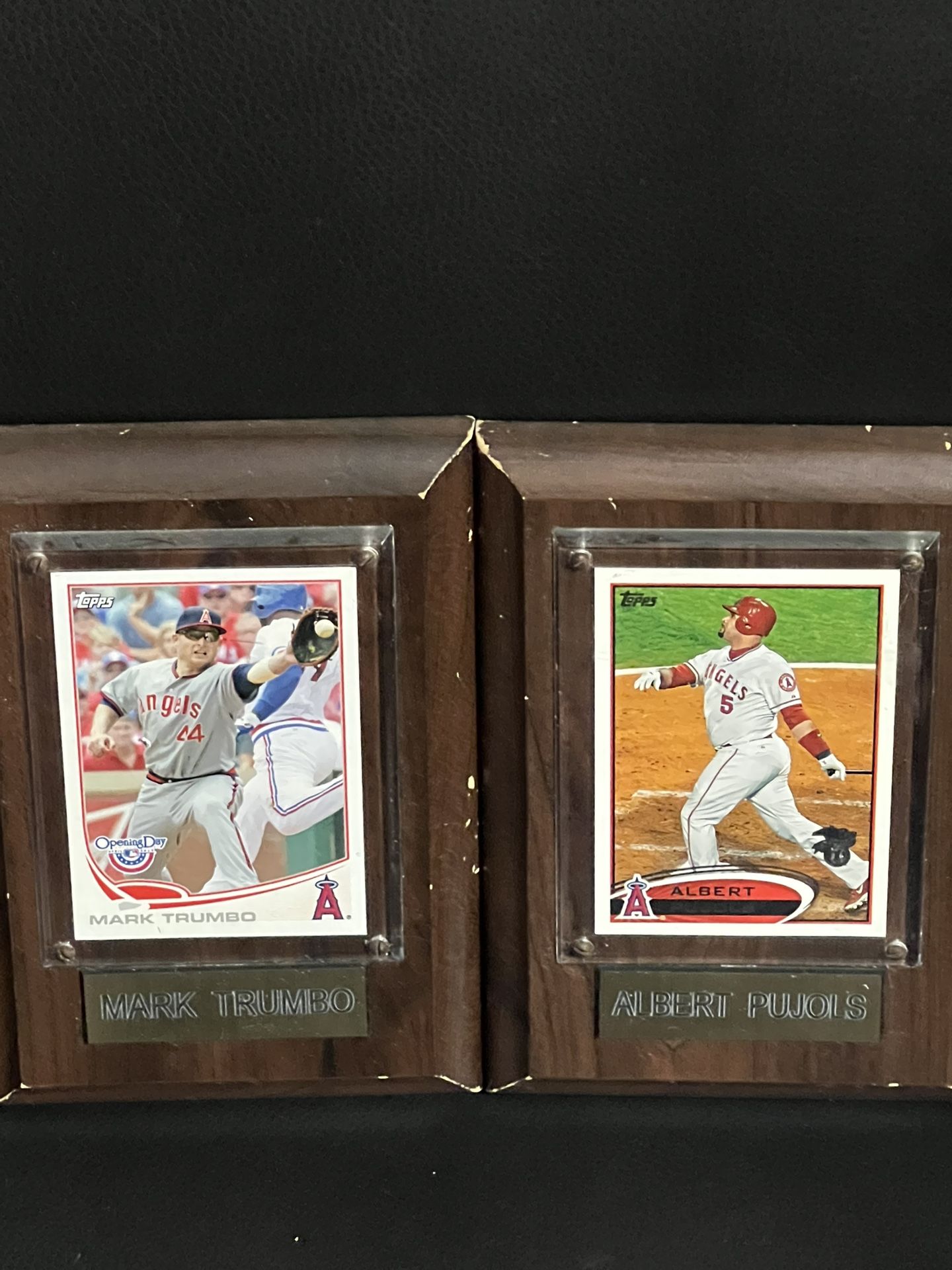 Albert Pujols & Mark Trumbo Plaques 