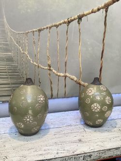 Set Of 2 Handmade Pottery 