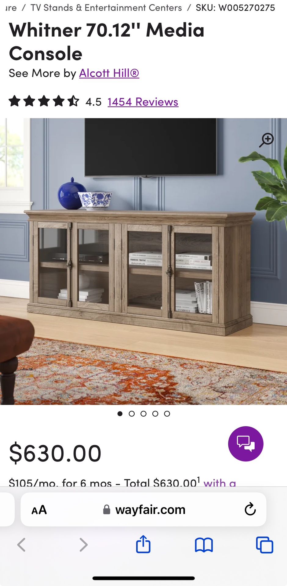 Credenza Must Pick Up Today Afternoon