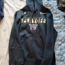 UW Huskies College Football Playoff Hoodie - Black - Men's L
