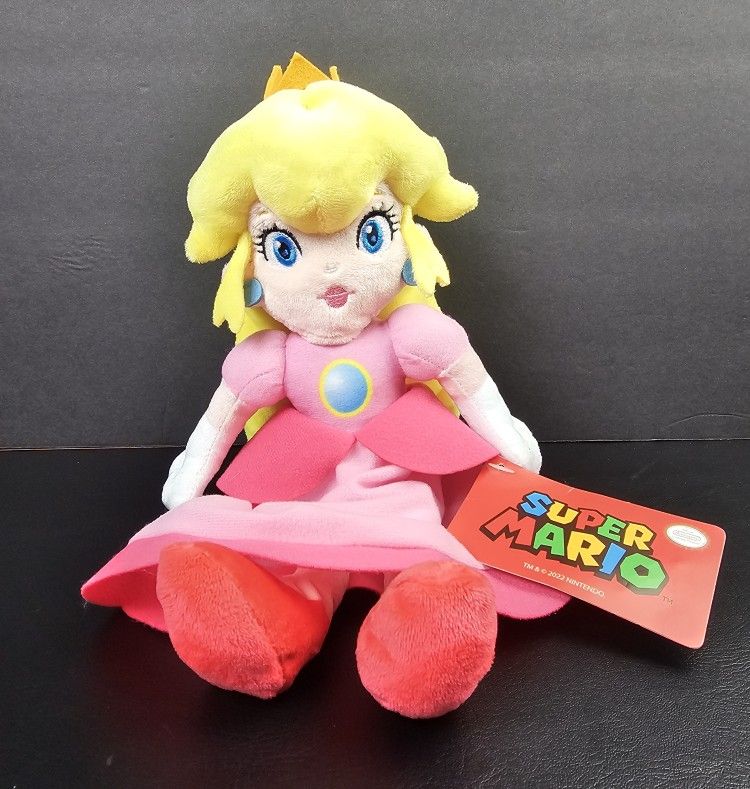 Super Mario Princess Peach Plush Stuffed Figure Doll 12" Licensed Game
