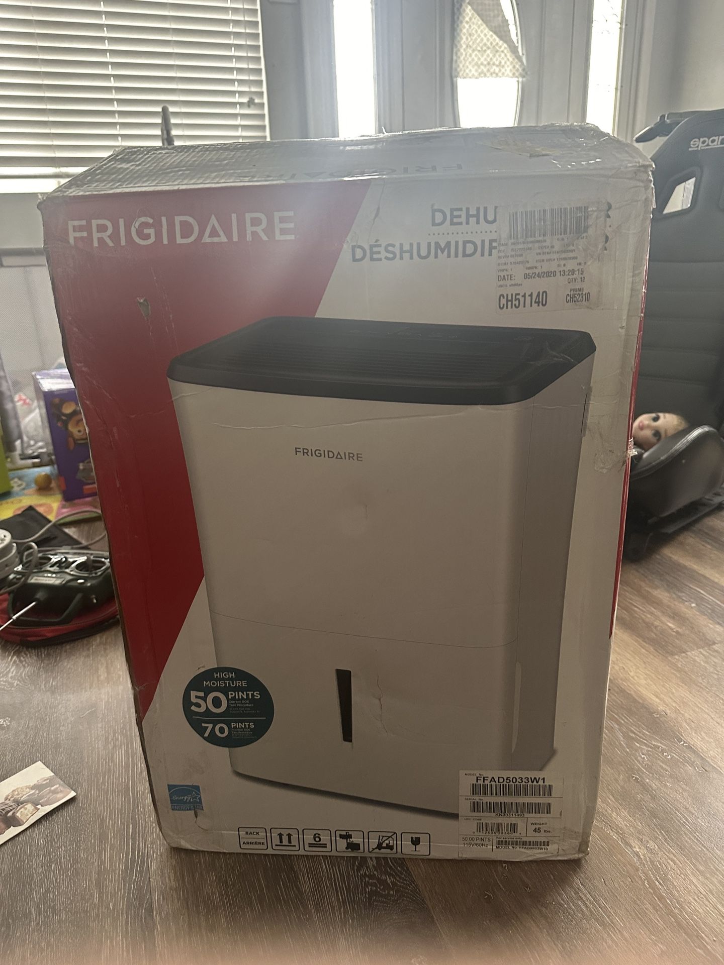 Frigidaire 50 Pint Dehumidifier - Open Box