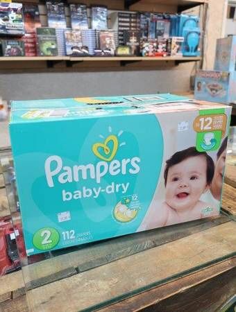 Pampers Size 2 Baby Dry Diapers 112 Count