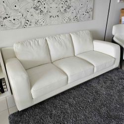 White Leather Sofa For Carlo PERAZZI 