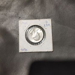1964 D  silv quarter 