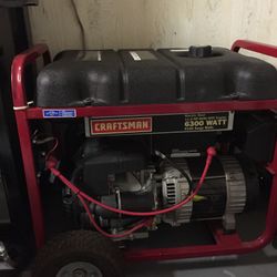  Craftsman 6300 Watt ELECTRIC START GENERATOR ONLY USED TWICE 