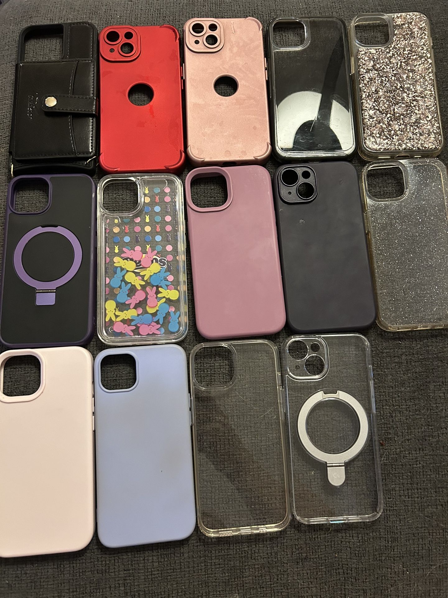 Lot of 14 iPhone 13/14 Cases – Good Condition