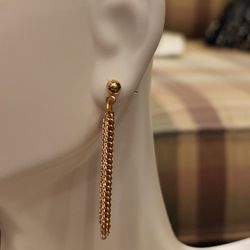 Gold Chain Fringe Earrings