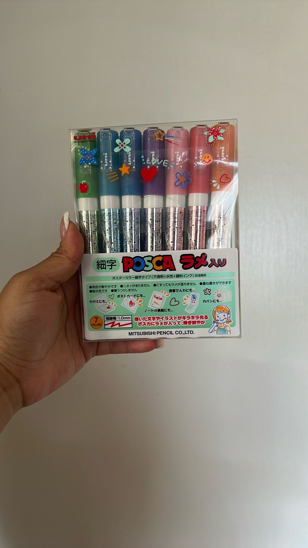 Glitter Posca Markers From Japan