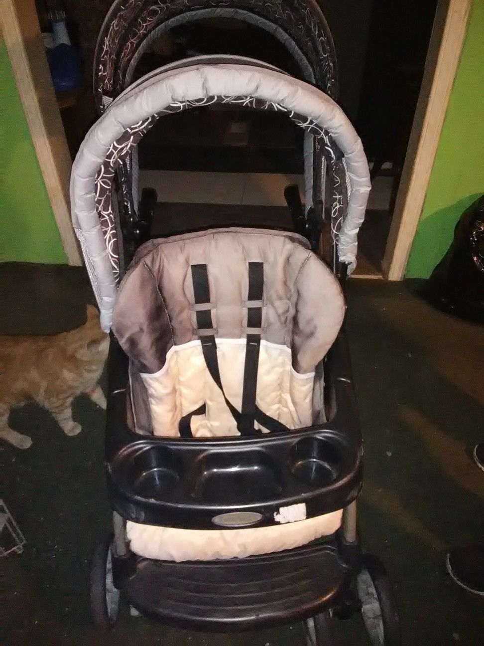 Double baby stroller