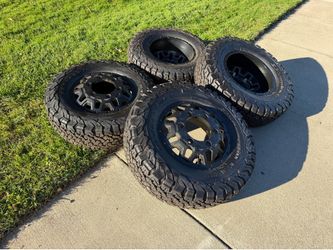 2025 Mercedes Sprinter 3500 Rims & BFGoodrich KO2 LT245|75R16 Tires Black DUALLY 16" Wheels 6x205