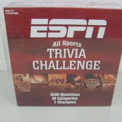 ESPN All Sports Trivia Challenge Game 1500 Questions-New & Sealed
