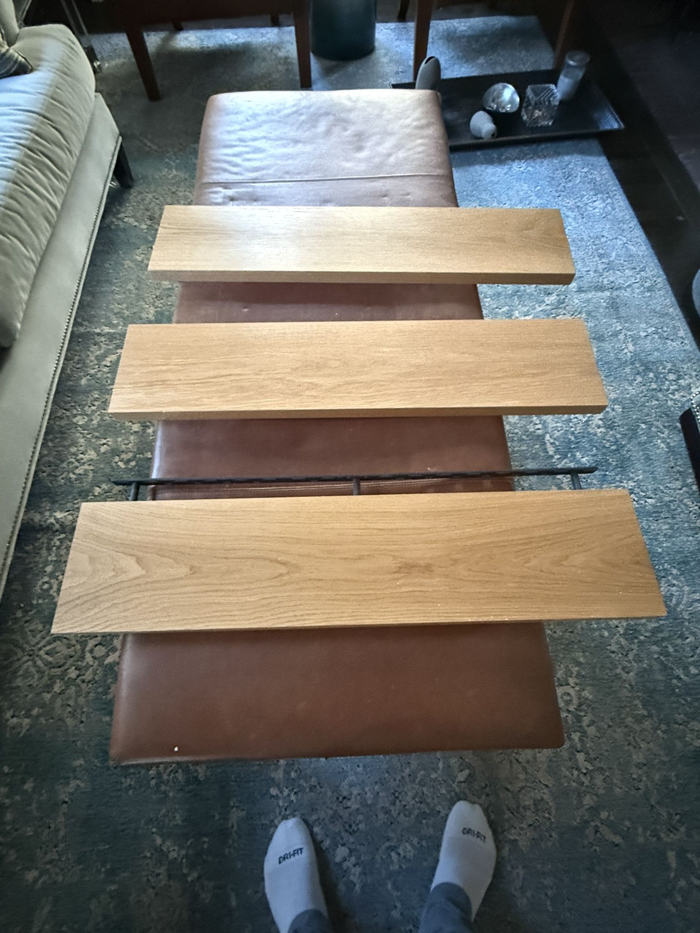 Solid Red Oak Wood Floating Shelves