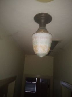 Antique 1930s Art Deco Acorn Light Fixture