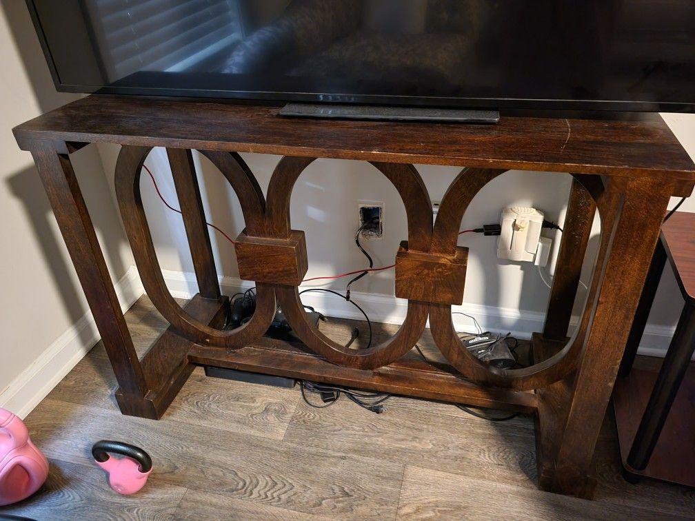 Wood Console Table