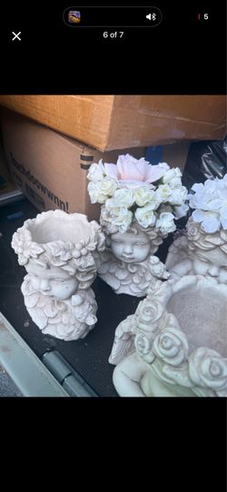Angel sherub planters