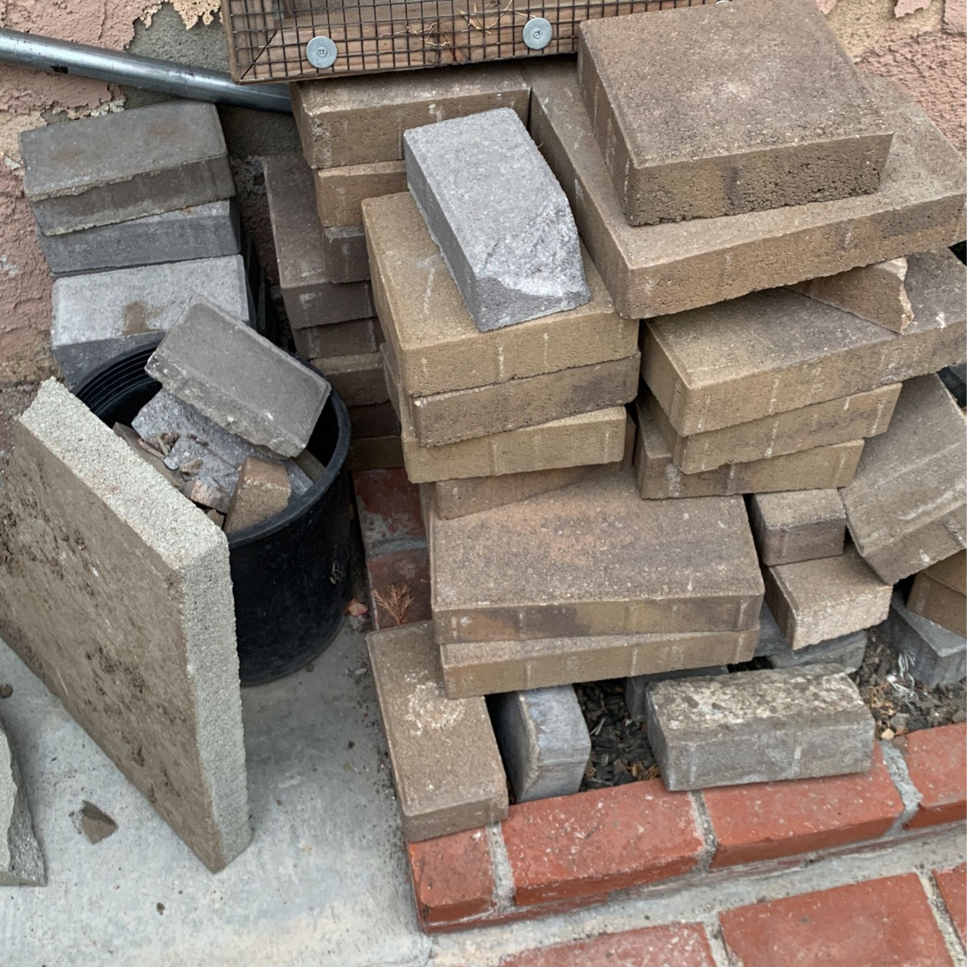Red Bricks & ORCO Left Over Pavers