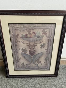Framed Deer Picture