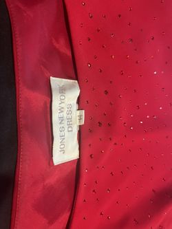 Jones New York red maxi sleeveless cocktail party dress  Size 14, true to size