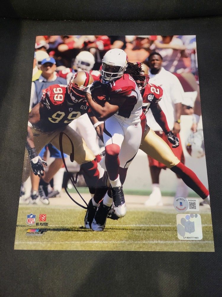 Larry Fitzgerald signed 8x10 photo 