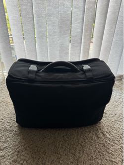 Pierre Cardin Leather Briefcase Laptop Bag Black