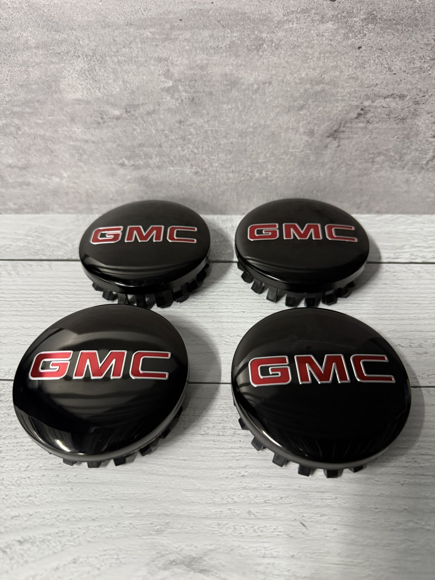 4 X Glossy Black Wheel Rim Center Caps 83mm For Sierra Yukon Denali 2014-2020
