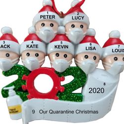 2020 Christmas Family of 7 Ornament