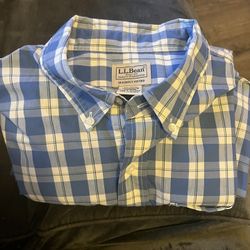 L L Bean XL - TALL, Slightly Fitted Log Sleeve Button Down Dress Shirt