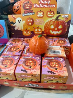 Light up Halloween pumpkin squishy