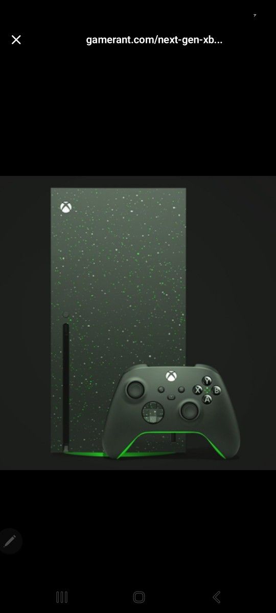 The Microsoft Xbox Series X 1TB in Carbon Black
features 4K gaming