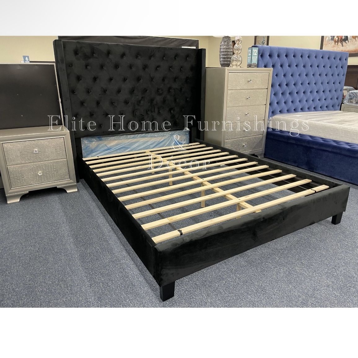 Black Queen Bed Frame