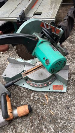 Hitachi Compound Miter Saw,  a 10-inch model such as the C10FC.