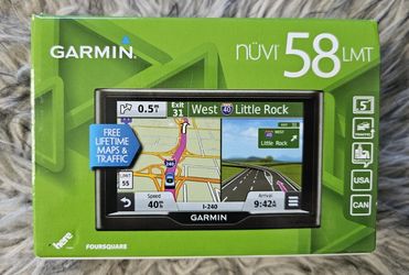 Garmin nüvi 58LMT GPS – Like New in Box.