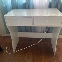 White desk