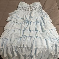 Light Blue Prom Dress 