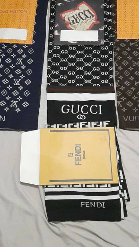 Gucci Louis Vuitton Fendi Scarfs